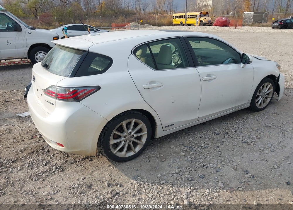 2011 LEXUS CT 200H PREMIUM VIN: JTHKD5BH9B2037292