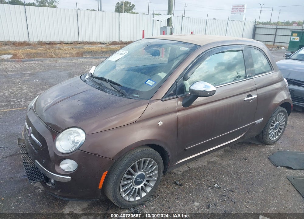 2012 FIAT 500C LOUNGE VIN: 3C3CFFER6CT296093