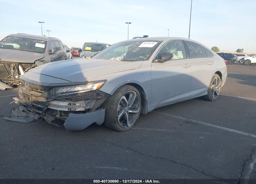 2022 HONDA ACCORD HYBRID SPORT VIN: 1HGCV3F25NA000846