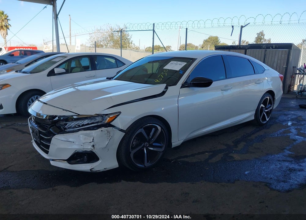 2021 HONDA ACCORD SPORT VIN: 1HGCV1F37MA000990