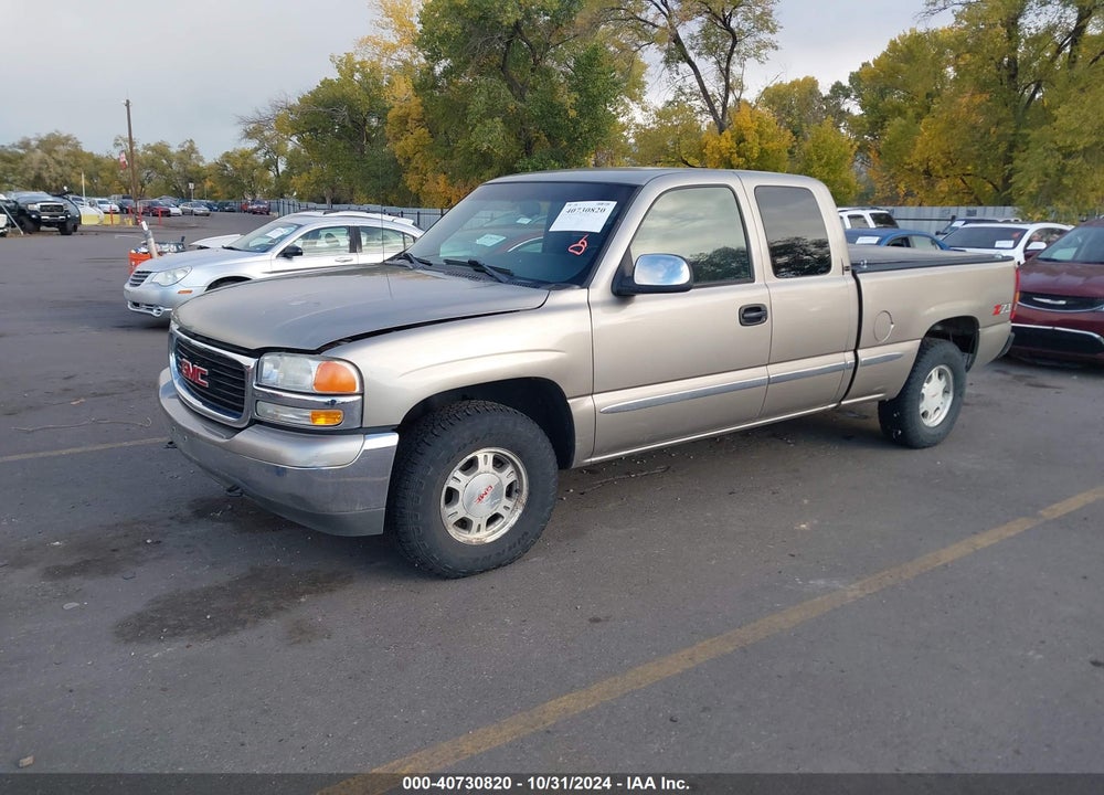 2002 GMC SIERRA 1500 SLE VIN: 2GTEK19VX21252382