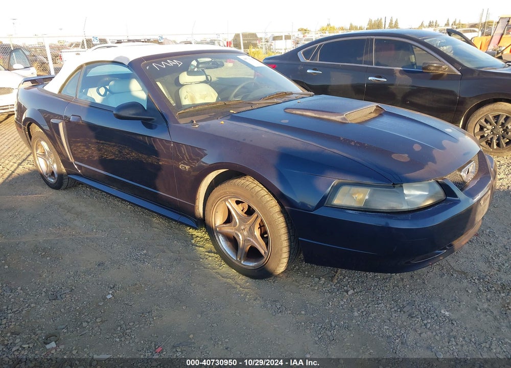 2001 FORD MUSTANG GT VIN: 1FAFP45X21F184929