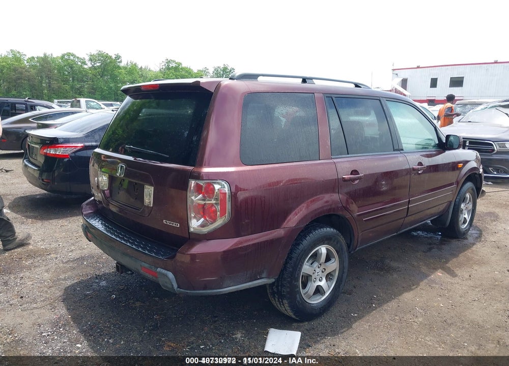 2008 HONDA PILOT EX-L VIN: 5FNYF18658B050339