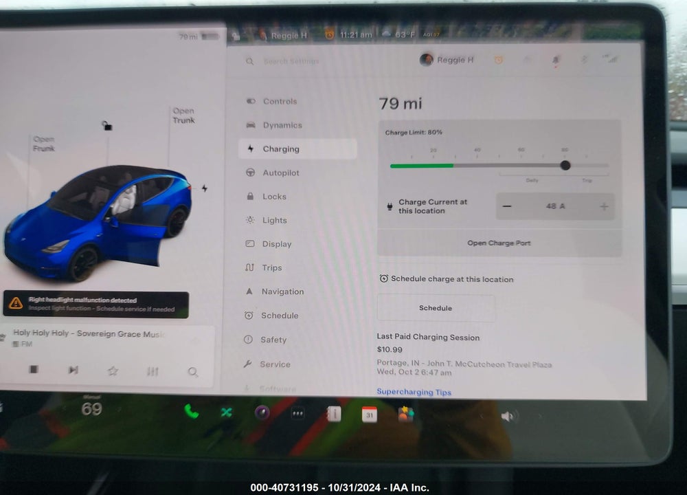 2021 TESLA MODEL Y PERFORMANCE DUAL MOTOR ALL-WHEEL DRIVE VIN: 5YJYGDEF5MF230336