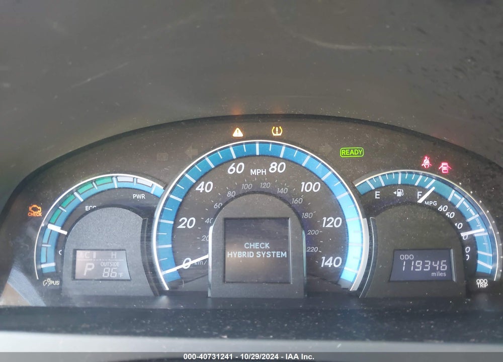 2012 TOYOTA CAMRY HYBRID XLE VIN: 4T1BD1FK5CU025061