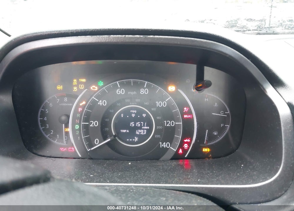 2013 HONDA CR-V EX-L VIN: 5J6RM4H73DL057523