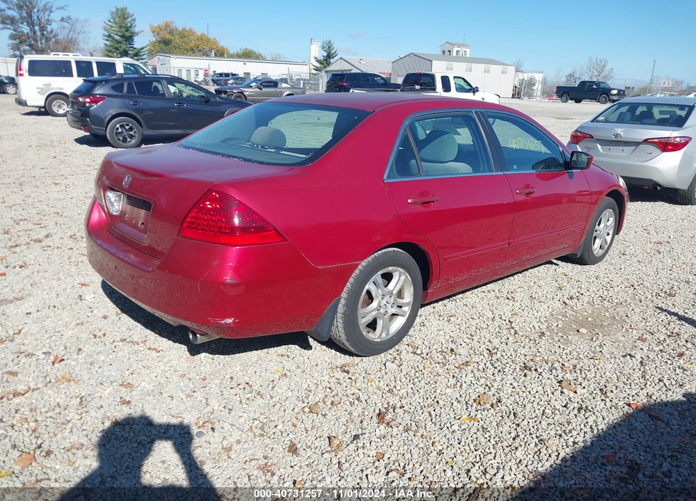 2007 HONDA ACCORD 2.4 EX VIN: 1HGCM567X7A039073