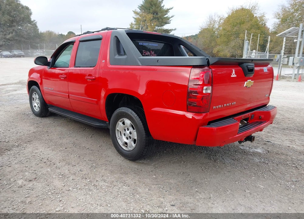 2007 CHEVROLET AVALANCHE 1500 LT VIN: 3GNEC12087G285592