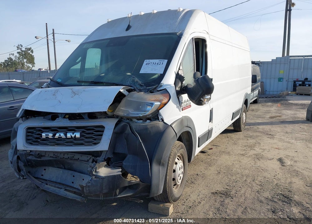 2022 RAM PROMASTER 2500 HIGH ROOF 159 WB VIN: 3C6LRVDG5NE128330
