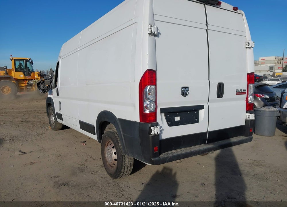 2022 RAM PROMASTER 2500 HIGH ROOF 159 WB VIN: 3C6LRVDG5NE128330