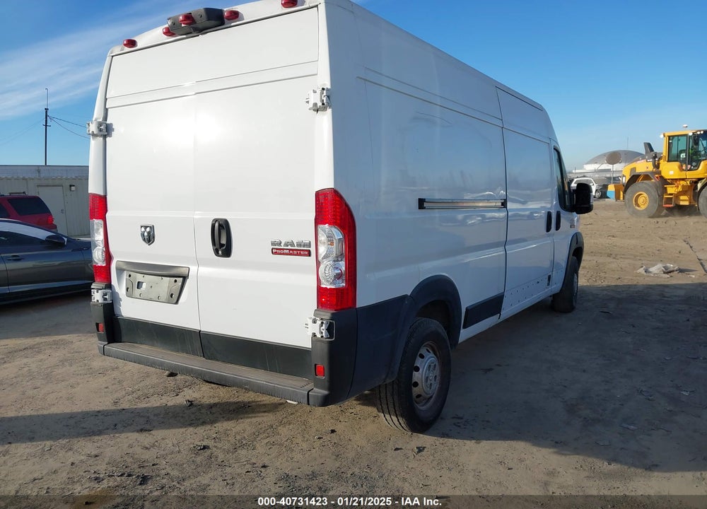 2022 RAM PROMASTER 2500 HIGH ROOF 159 WB VIN: 3C6LRVDG5NE128330
