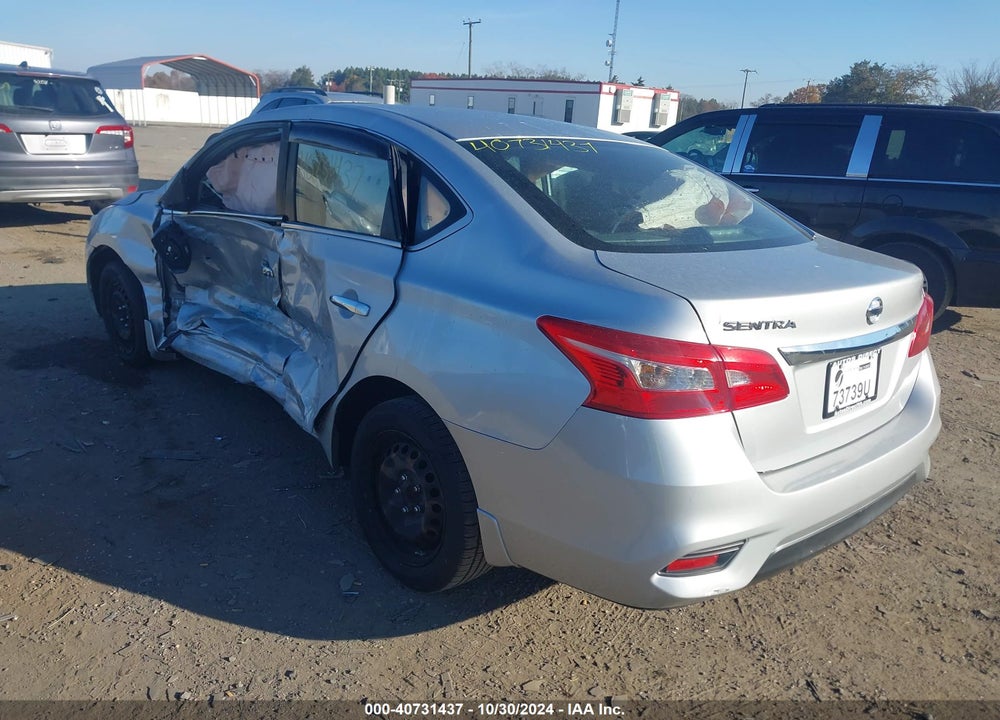 2016 NISSAN SENTRA S VIN: 3N1AB7AP1GY306100