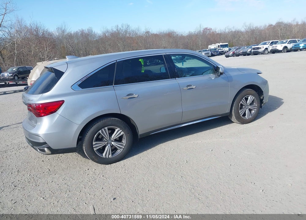 2019 ACURA MDX STANDARD VIN: 5J8YD4H37KL034565