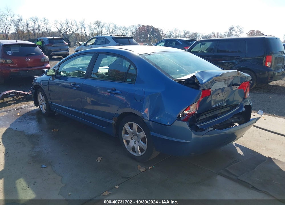 2008 HONDA CIVIC LX VIN: 1HGFA16598L038323