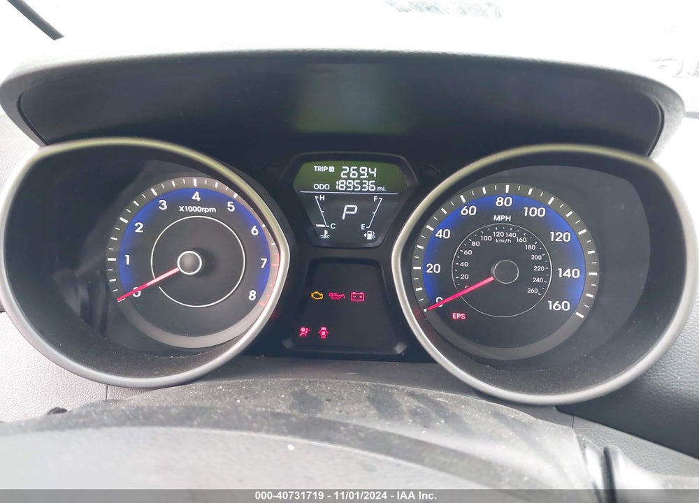 2013 HYUNDAI ELANTRA LIMITED VIN: KMHDH4AEXDU769093