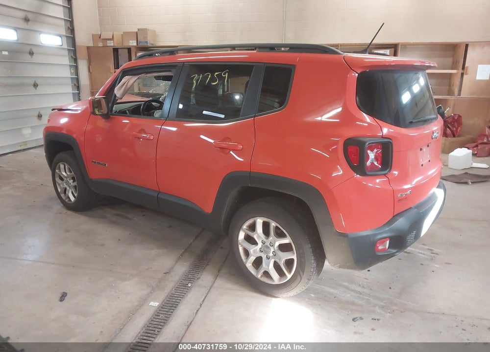 2016 JEEP RENEGADE LATITUDE VIN: ZACCJBBT4GPD74614