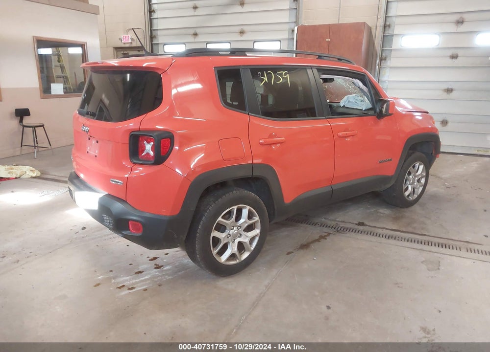 2016 JEEP RENEGADE LATITUDE VIN: ZACCJBBT4GPD74614