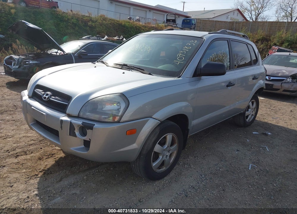 2007 HYUNDAI TUCSON GLS VIN: KM8JM12B17U605267