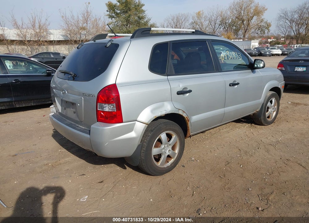 2007 HYUNDAI TUCSON GLS VIN: KM8JM12B17U605267