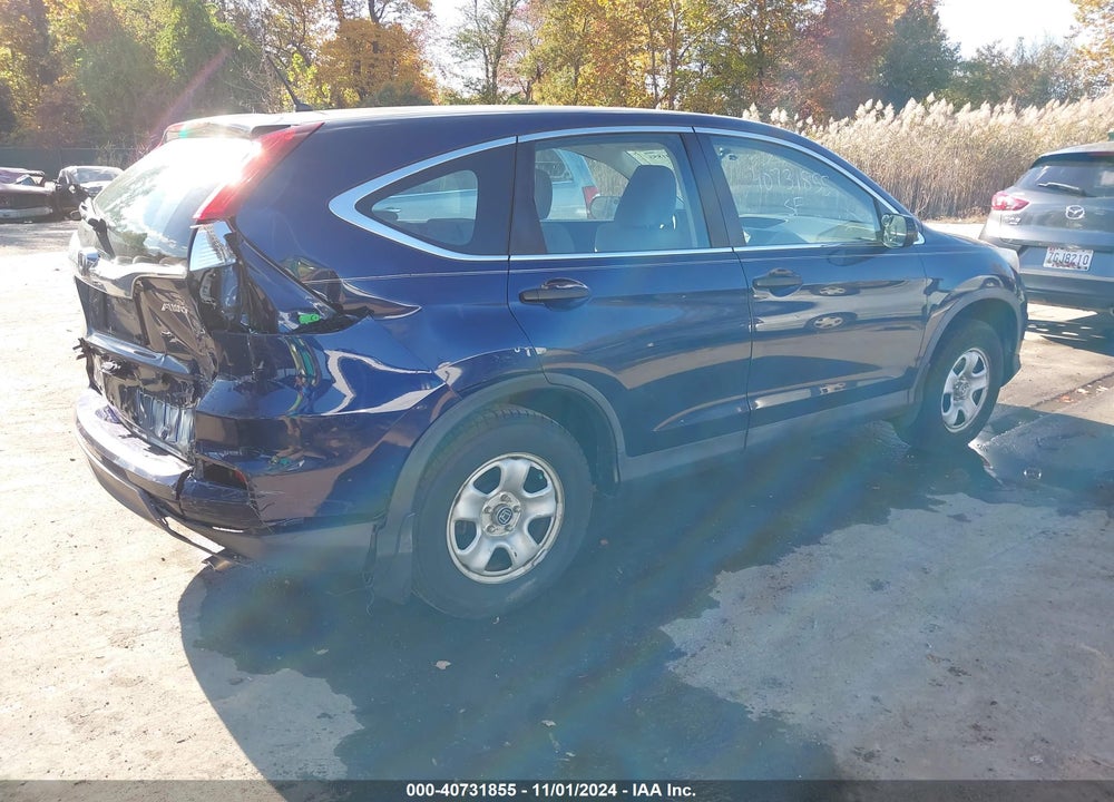 2015 HONDA CR-V LX VIN: 5J6RM4H3XFL086288