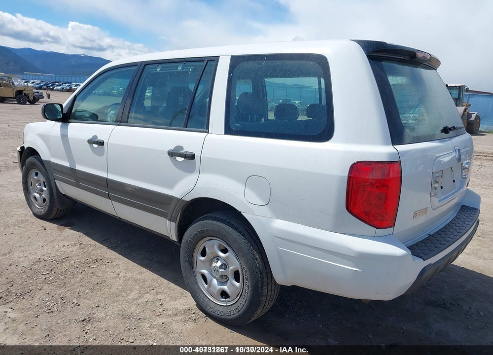 2004 HONDA PILOT LX VIN: 2HKYF18154H598597