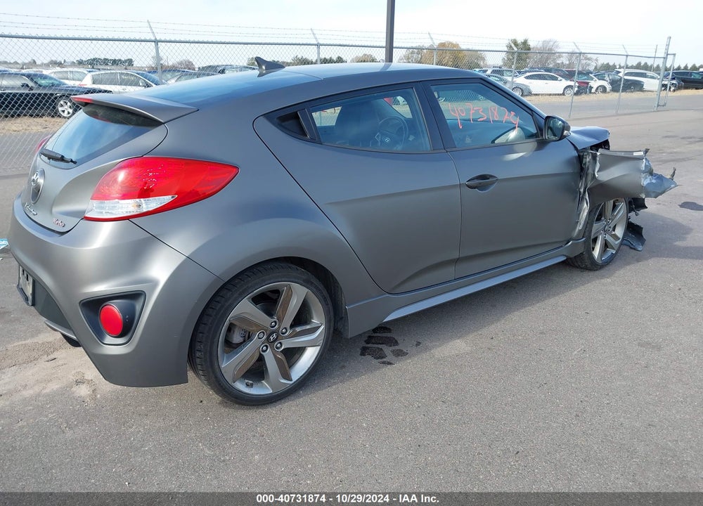 2013 HYUNDAI VELOSTER TURBO W/BLACK VIN: KMHTC6AE7DU086810