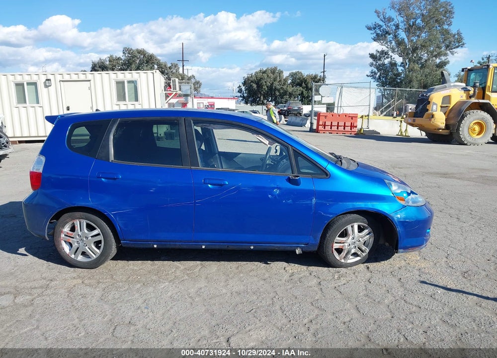 2008 HONDA FIT SPORT VIN: JHMGD38698S036846