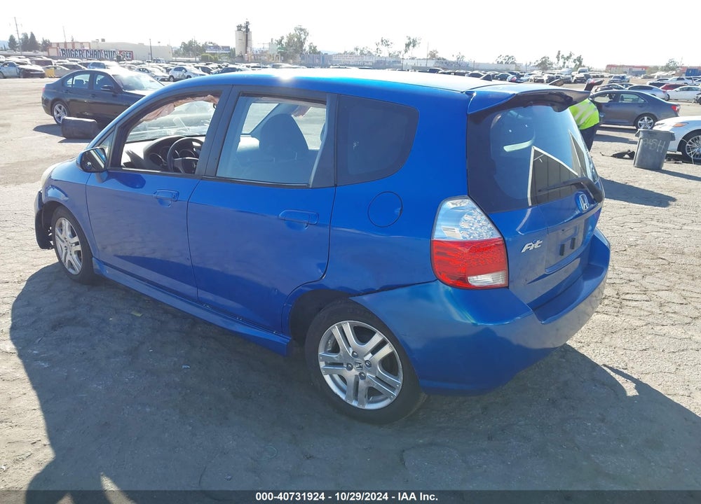 2008 HONDA FIT SPORT VIN: JHMGD38698S036846