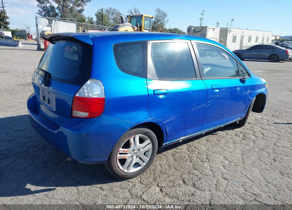 2008 HONDA FIT SPORT VIN: JHMGD38698S036846