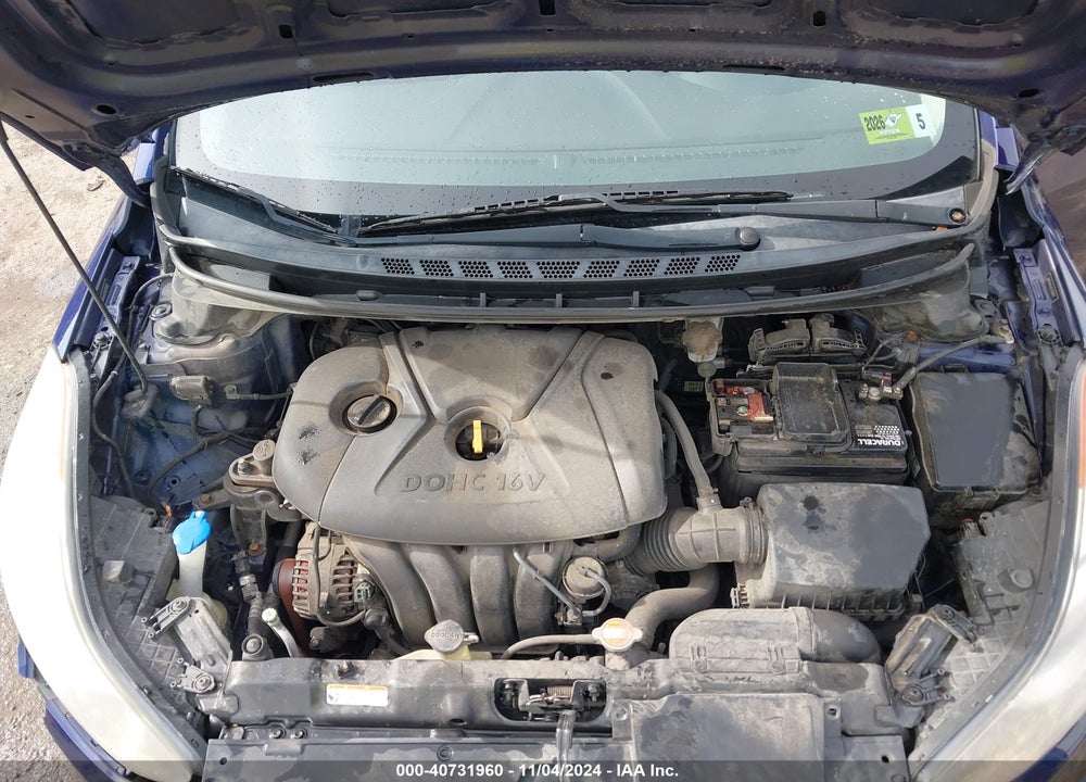 2012 HYUNDAI ELANTRA GLS VIN: 5NPDH4AE4CH109421