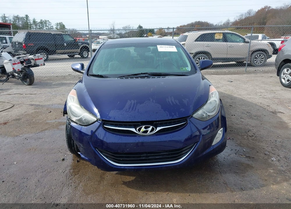 2012 HYUNDAI ELANTRA GLS VIN: 5NPDH4AE4CH109421