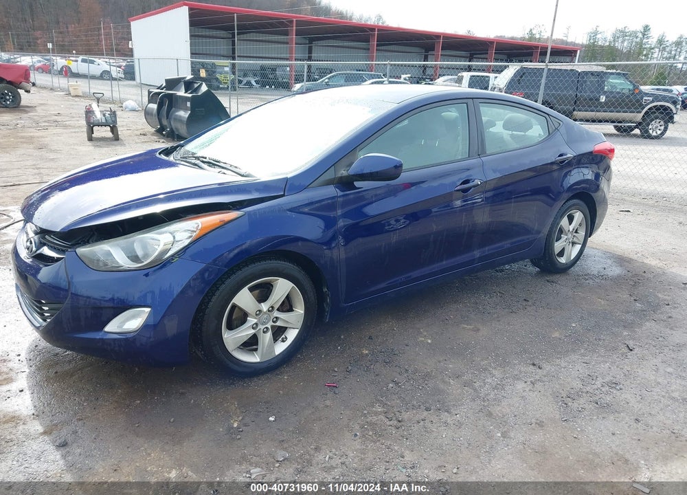 2012 HYUNDAI ELANTRA GLS VIN: 5NPDH4AE4CH109421