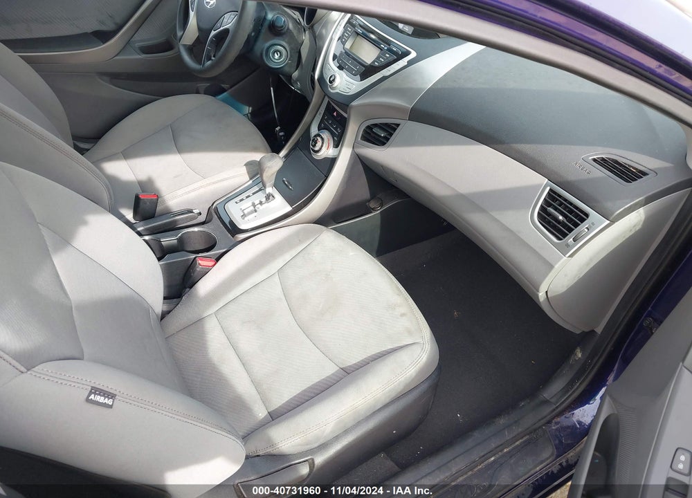 2012 HYUNDAI ELANTRA GLS VIN: 5NPDH4AE4CH109421