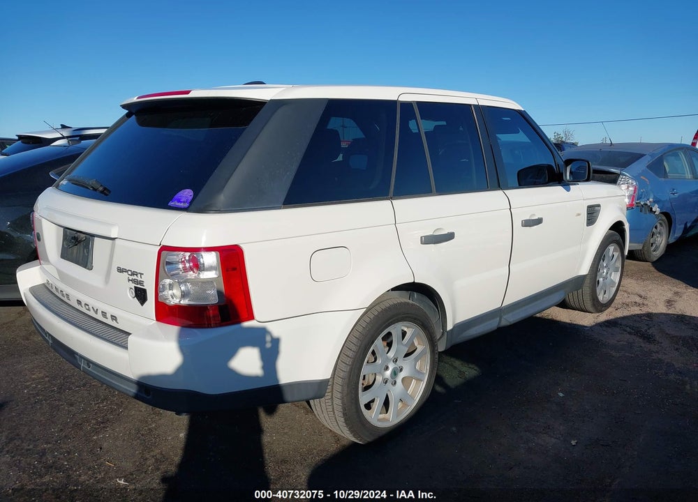 2009 LAND ROVER RANGE ROVER SPORT HSE VIN: SALSK25459A189478