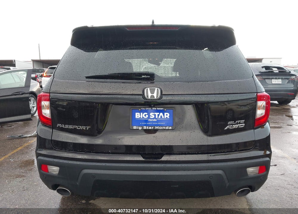 2020 HONDA PASSPORT AWD ELITE VIN: 5FNYF8H00LB002356