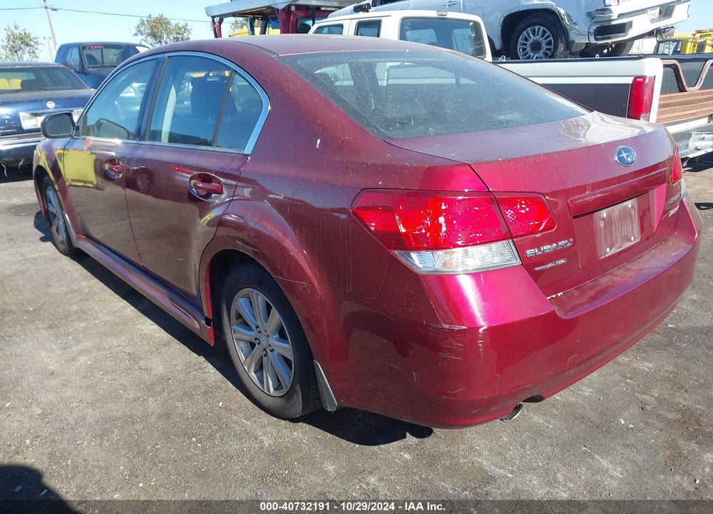 2011 SUBARU LEGACY 2.5I PREMIUM VIN: 4S3BMBC62B3255081