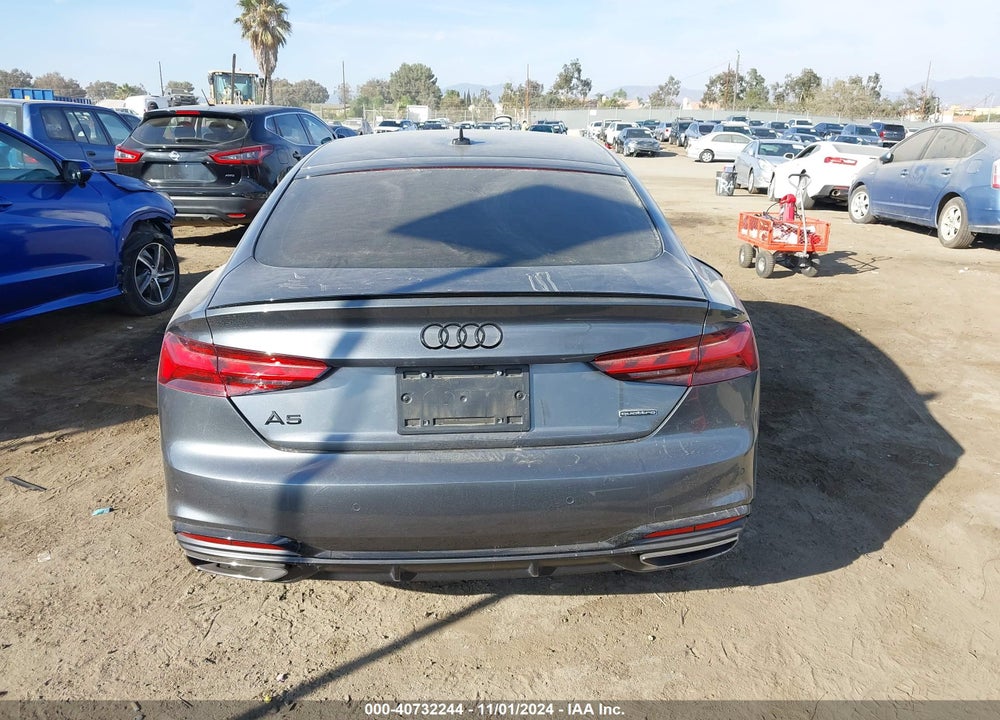 2023 AUDI A5 SPORTBACK PREMIUM PLUS 45 TFSI S LINE QUATTRO S TRONIC VIN: WAUFACF52PA051013
