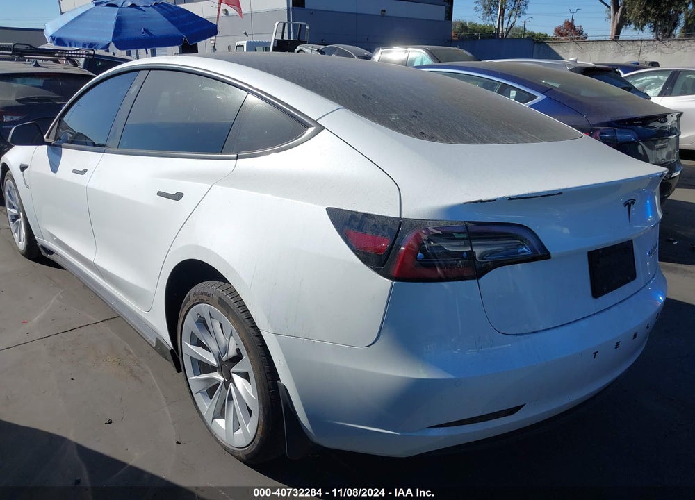 2022 TESLA MODEL 3 LONG RANGE DUAL MOTOR ALL-WHEEL DRIVE VIN: 5YJ3E1EB0NF293454