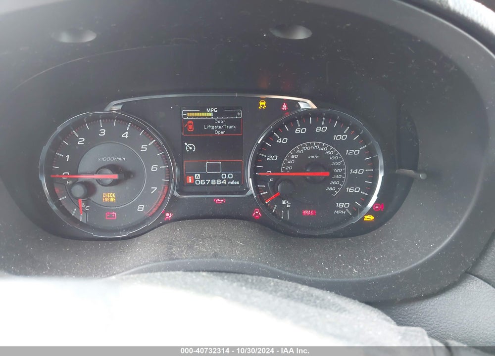 2019 SUBARU WRX VIN: JF1VA1A64K9820484
