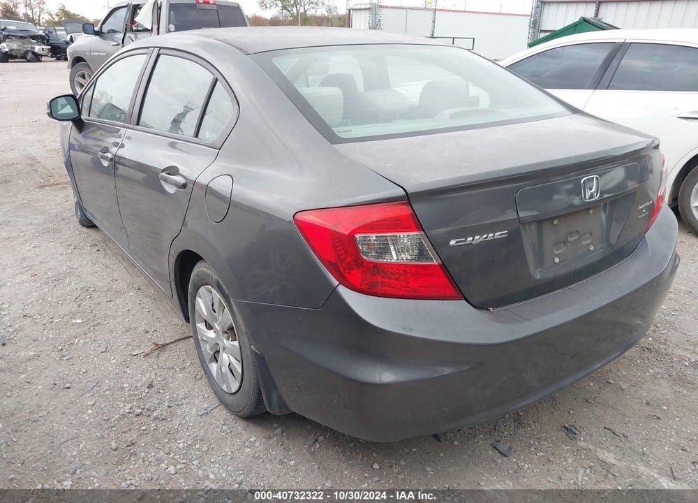 2012 HONDA CIVIC LX VIN: 2HGFB2F57CH586345