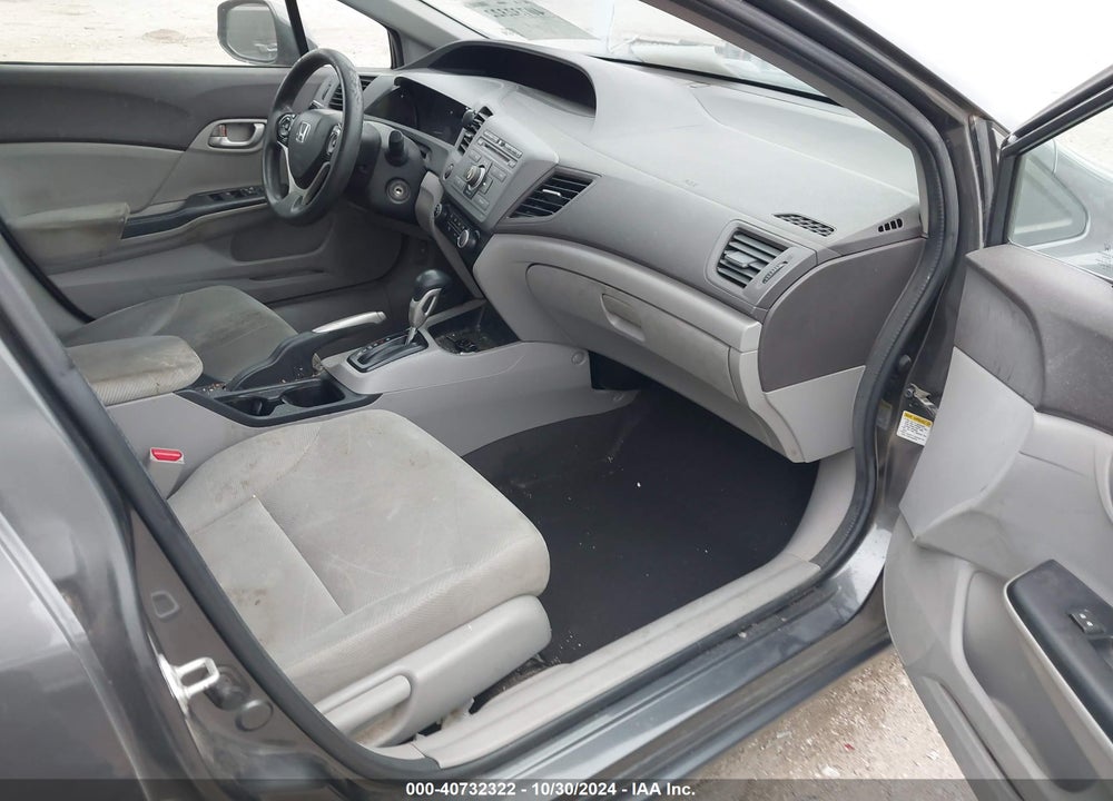 2012 HONDA CIVIC LX VIN: 2HGFB2F57CH586345