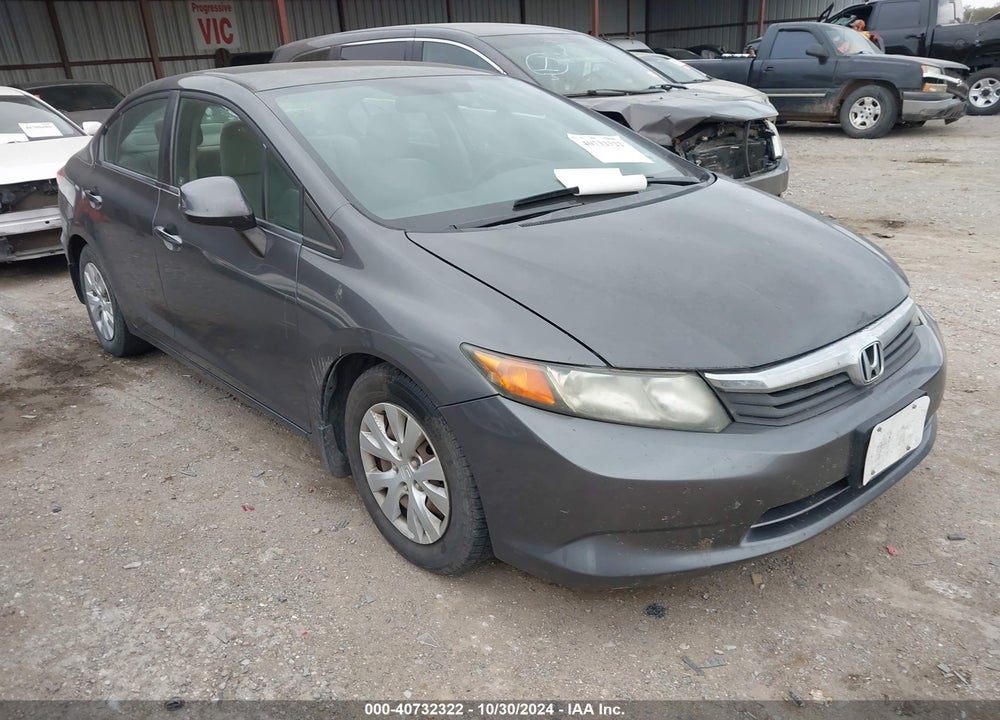 2012 HONDA CIVIC LX VIN: 2HGFB2F57CH586345
