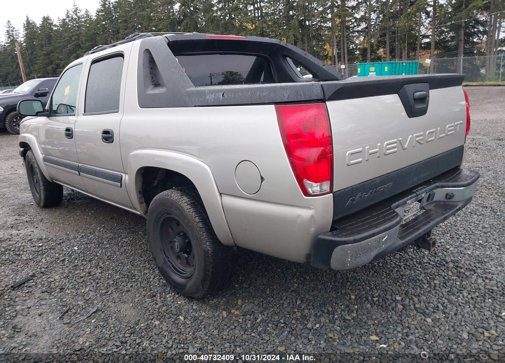 2005 CHEVROLET AVALANCHE 1500 Z66 VIN: 3GNEC12Z05G172781