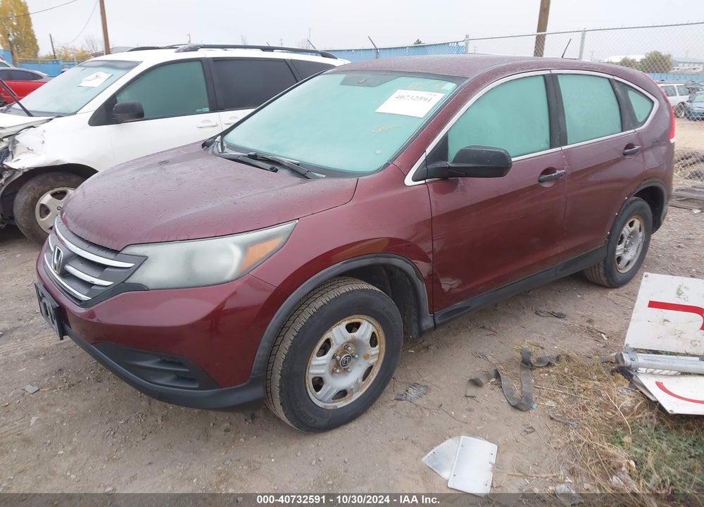 2012 HONDA CR-V LX VIN: 5J6RM4H38CL023685