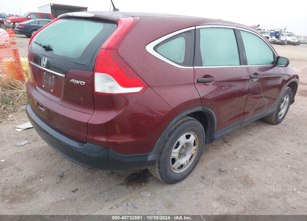 2012 HONDA CR-V LX VIN: 5J6RM4H38CL023685
