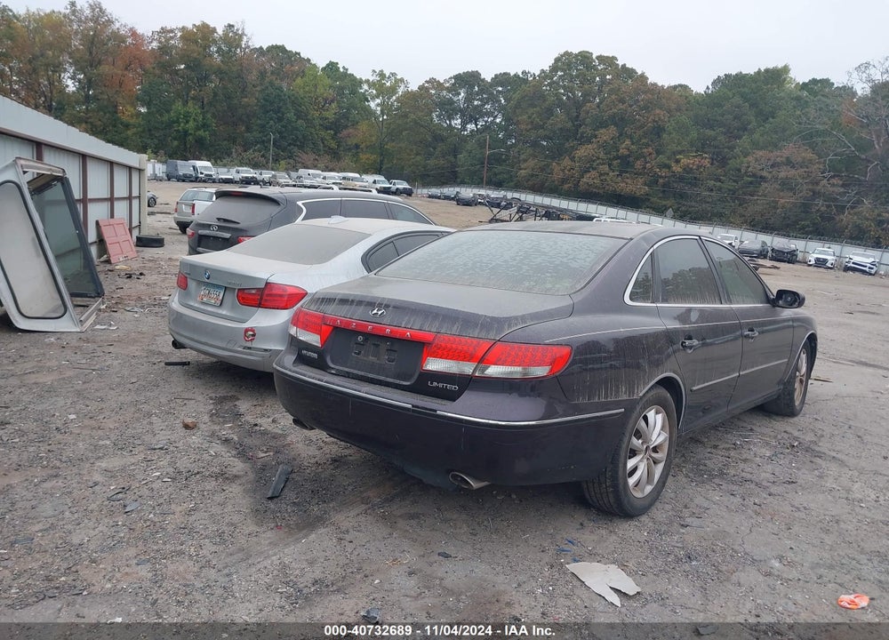 2006 HYUNDAI AZERA LIMITED/SE VIN: KMHFC46FX6A135098