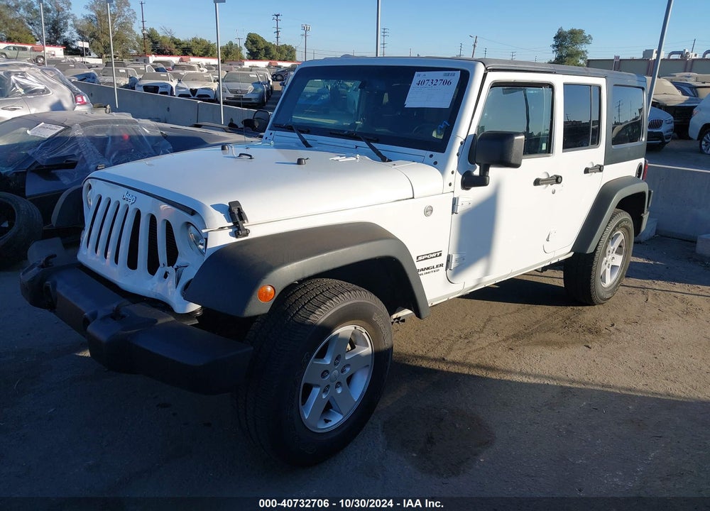 2016 JEEP WRANGLER UNLIMITED SPORT VIN: 1C4HJWDG5GL283224