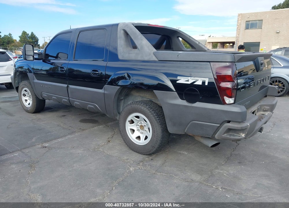 2003 CHEVROLET AVALANCHE 1500 VIN: 3GNEK13T73G299165
