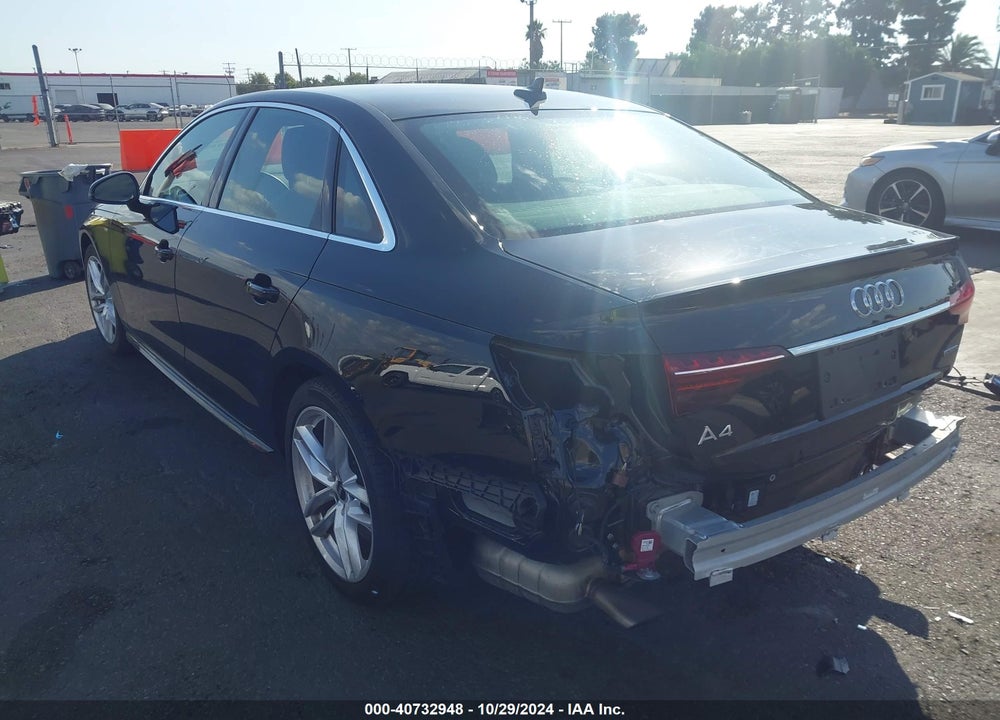 2023 AUDI A4 PREMIUM 45 TFSI S LINE QUATTRO S TRONIC VIN: WAUDAAF47PN007889