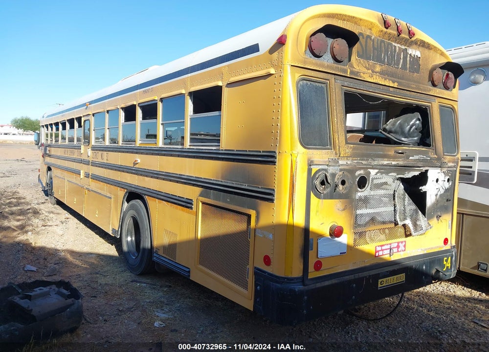 2002 BLUE BIRD SCHOOL BUS / TRANSIT BUS VIN: 1BABNBXA82F206116
